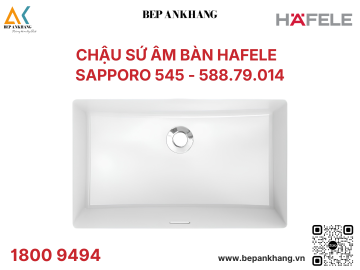 Chậu sứ âm bàn Hafele - Sapporo 545 - 588.79.014